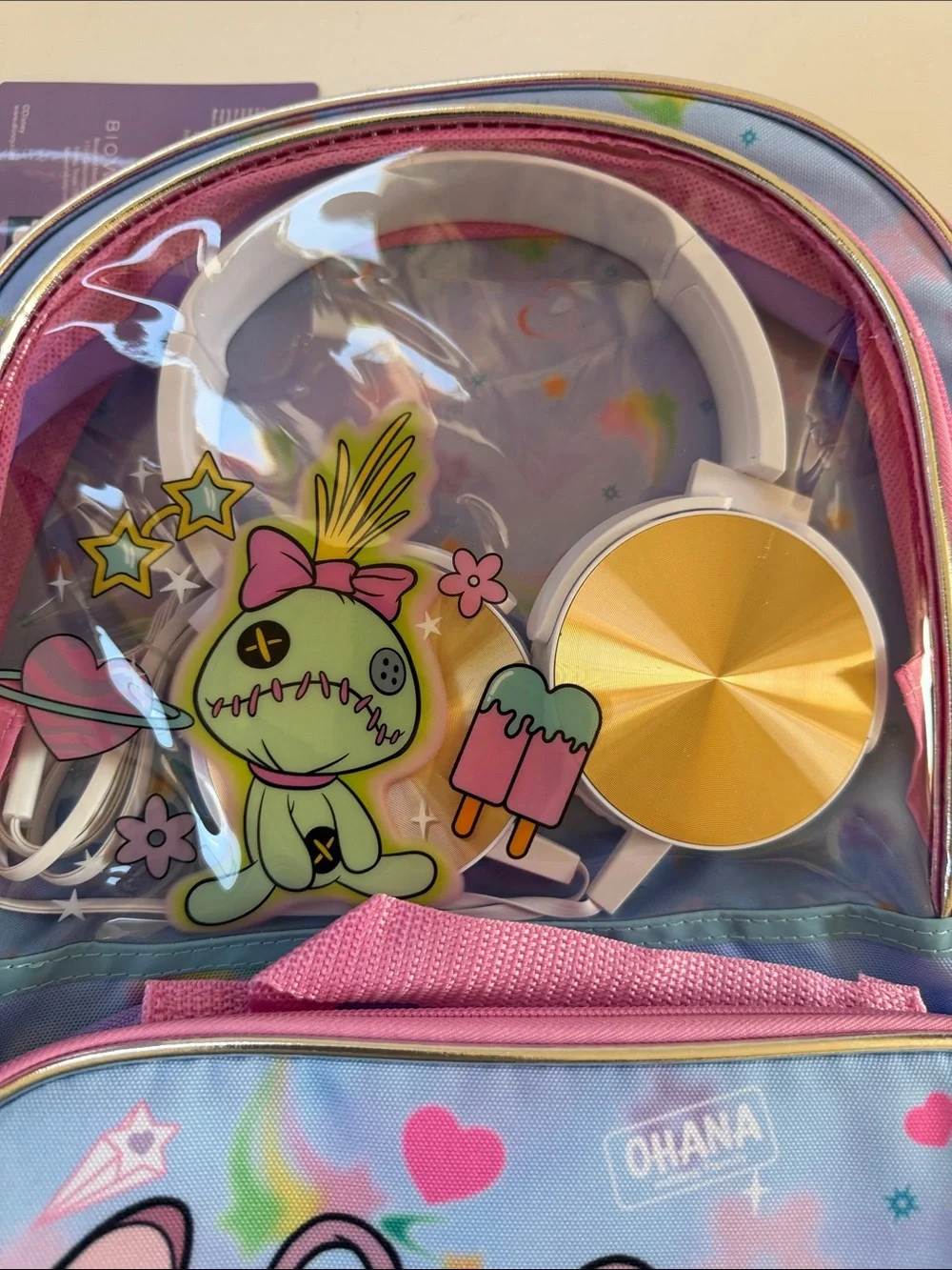 New Disney Stitch Bagpack 5 Piece Set
